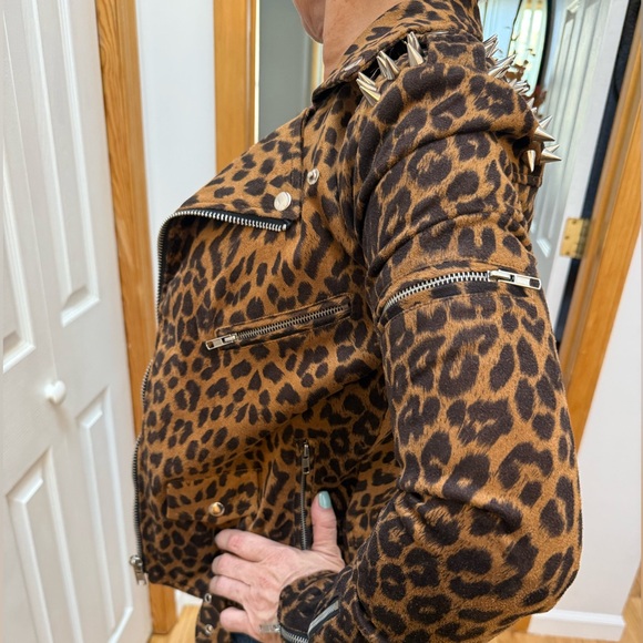 UNIF Leopard Spiked Moto Jacket 🐆🏍️ - Picture 5 of 7